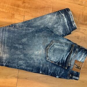 Remix by Rock Revival Distressed Blue Skinny Jeans, good condition 31